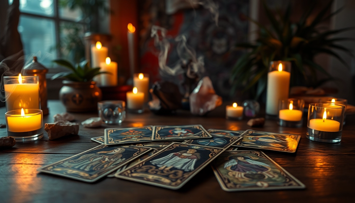 Erfahren Sie die tarotkarten bedeutung anhand des mystischen Kartenlesens mit Kerzen und Kristallen.