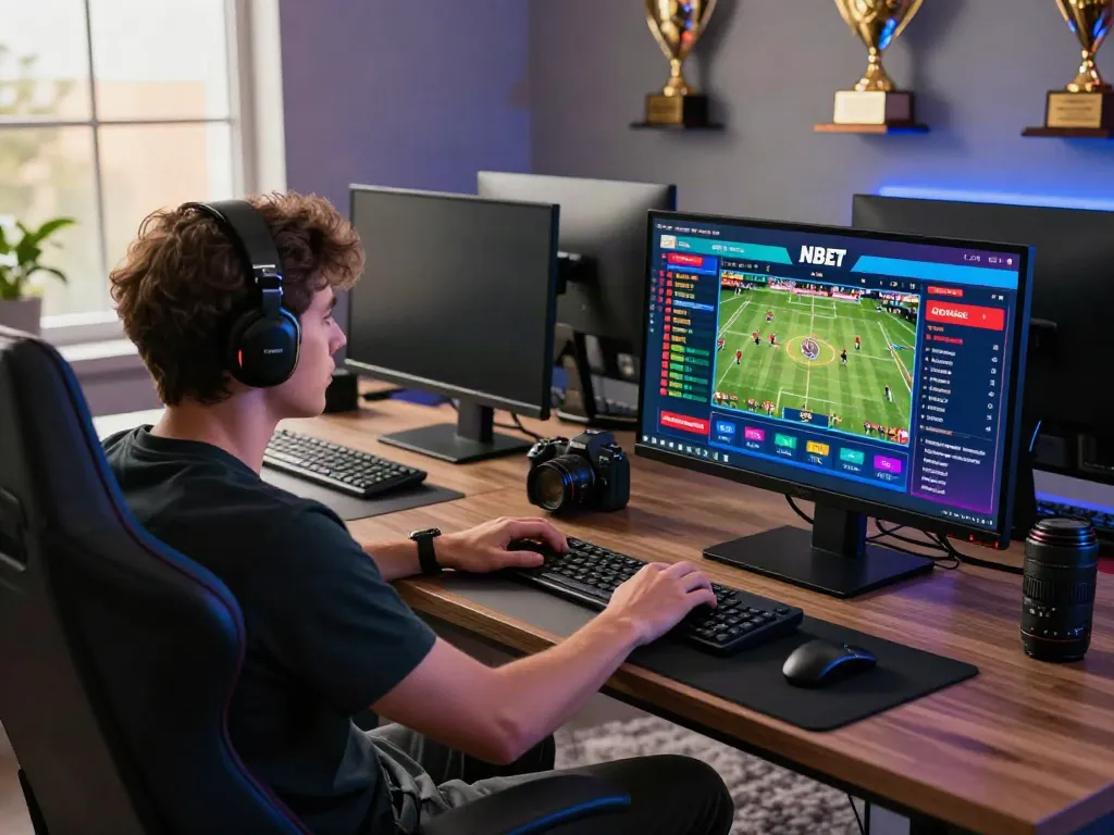 Immersive gaming experience at https://nbet.group/ showcasing sports betting excitement.