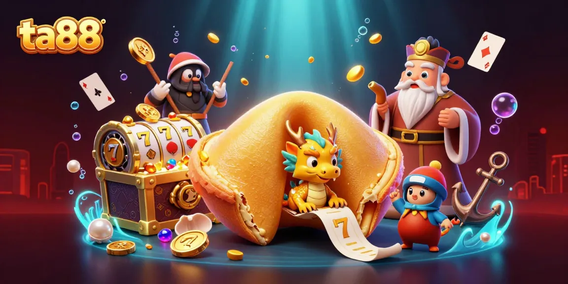 Experience thrilling jackpots at ta88 with this vibrant illustration of fortune and games.