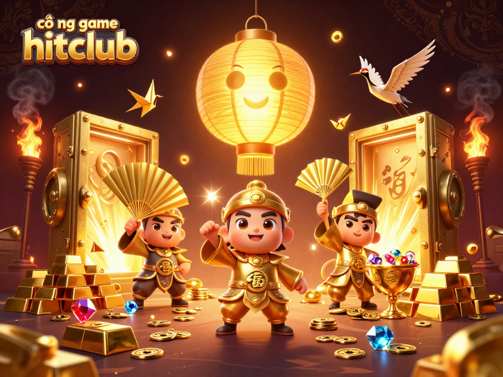 Experience thrilling excitement at cổng game hitclub with captivating casino elements and vibrant characters.
