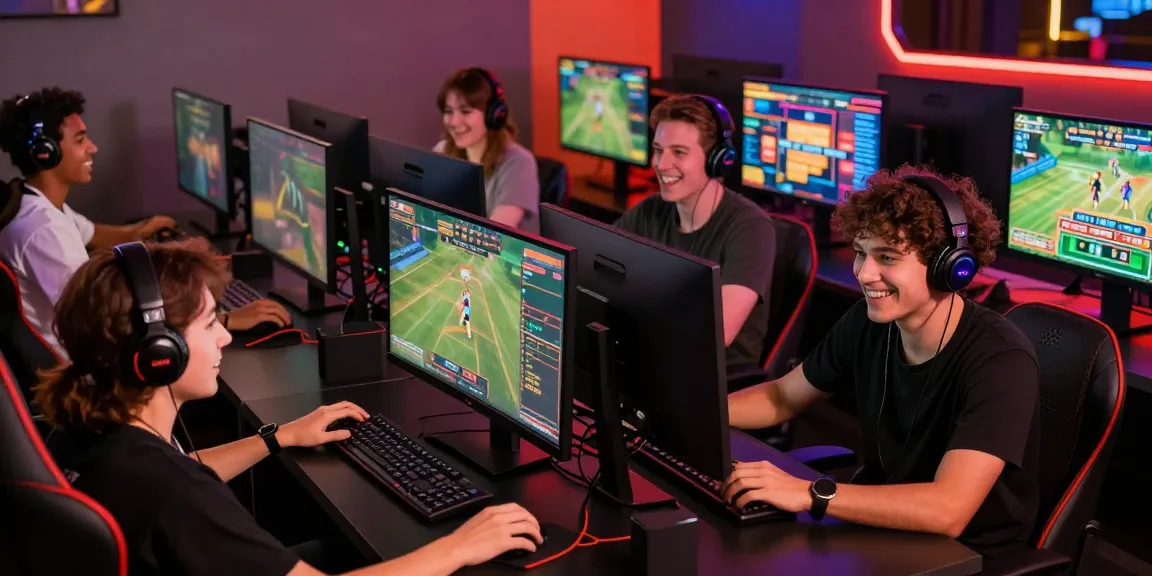 Engaged players at Man88 enjoying a thrilling online gaming session with vibrant atmosphere and advanced technology.