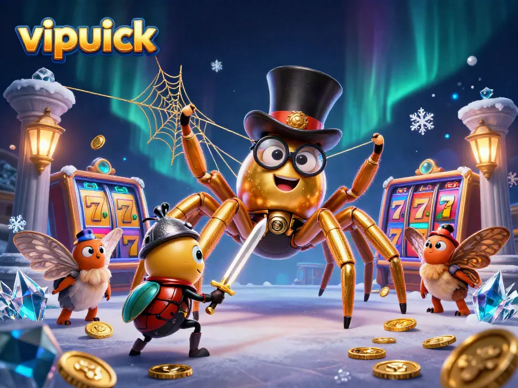 Experience thrilling gameplay at vipluck casino with vibrant characters and exciting slot elements.