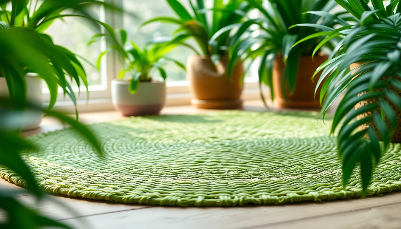 Nagermatte with unique texture displayed on wooden surface surrounded by greenery.
