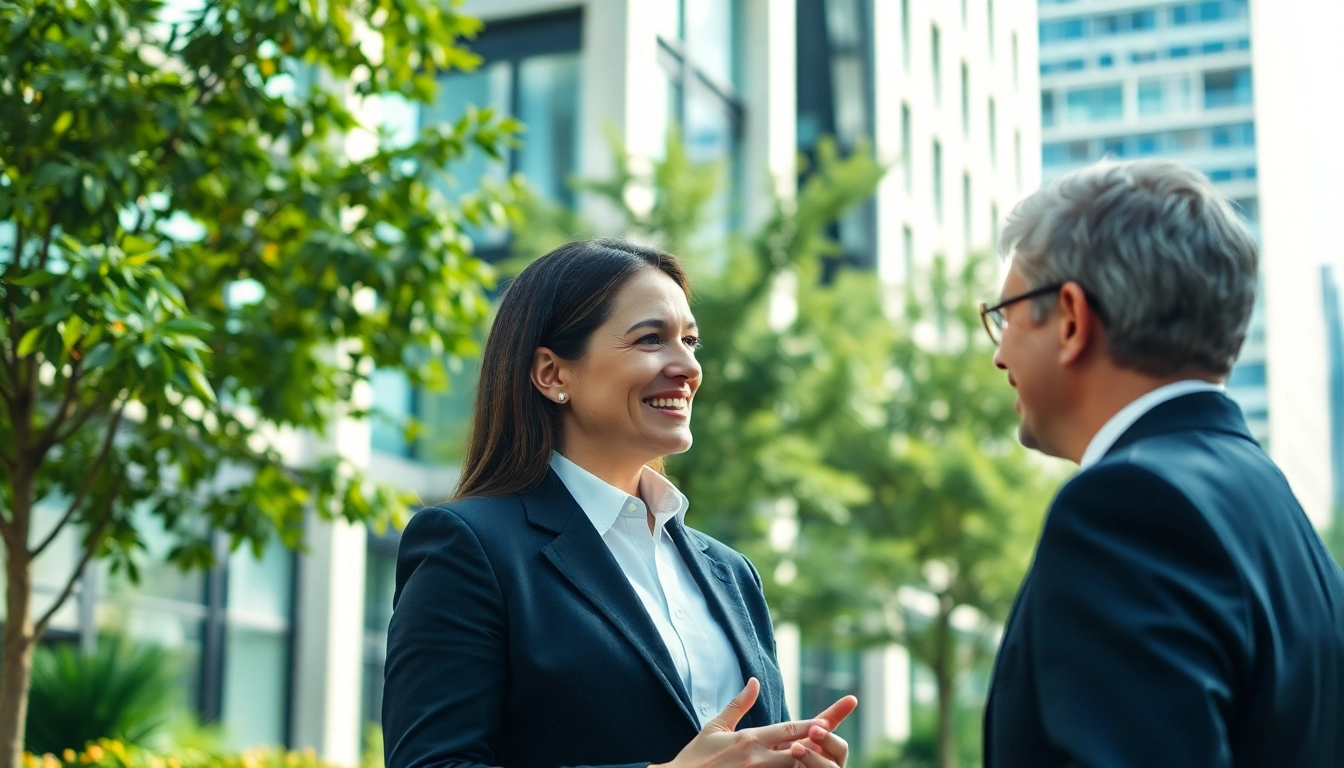 Immobilienmakler Frankfurt Eschersheim zeigt Engagement und Professionalität in einem modernen Setting.